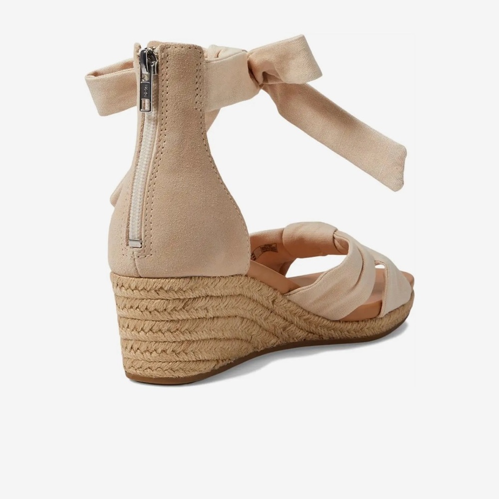 UGG Women's Yarrow Espadrille Wedge Sandals; Size 10; Color Canvas #35B - Picture 4 of 8
